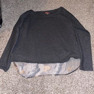 Cute camo sweater blouse